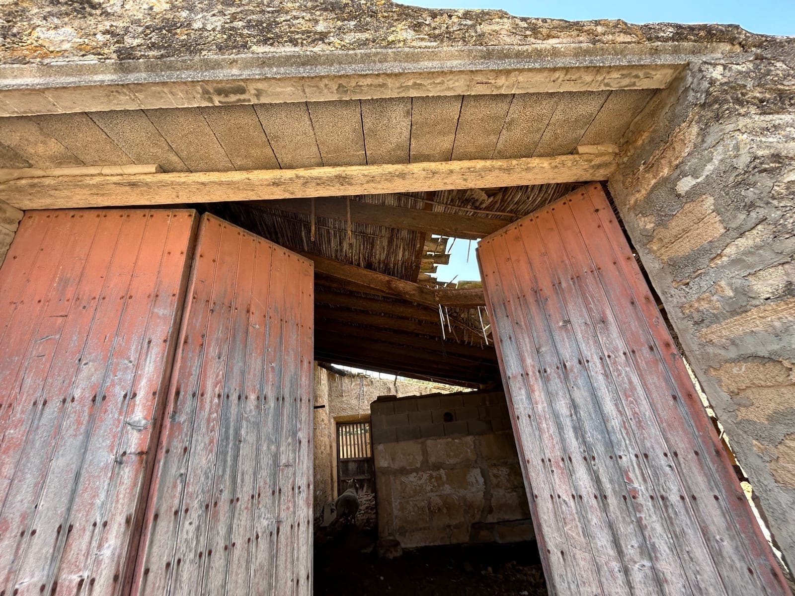 Historic door detail of the Mallorcan finca