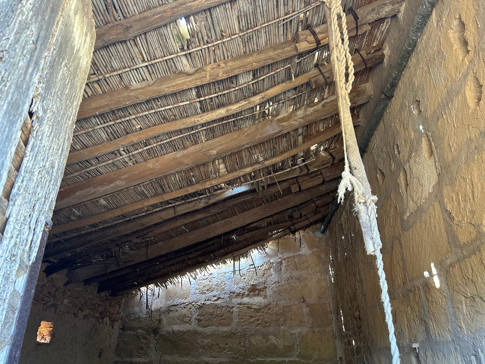 Architectural opening in the historic finca structure