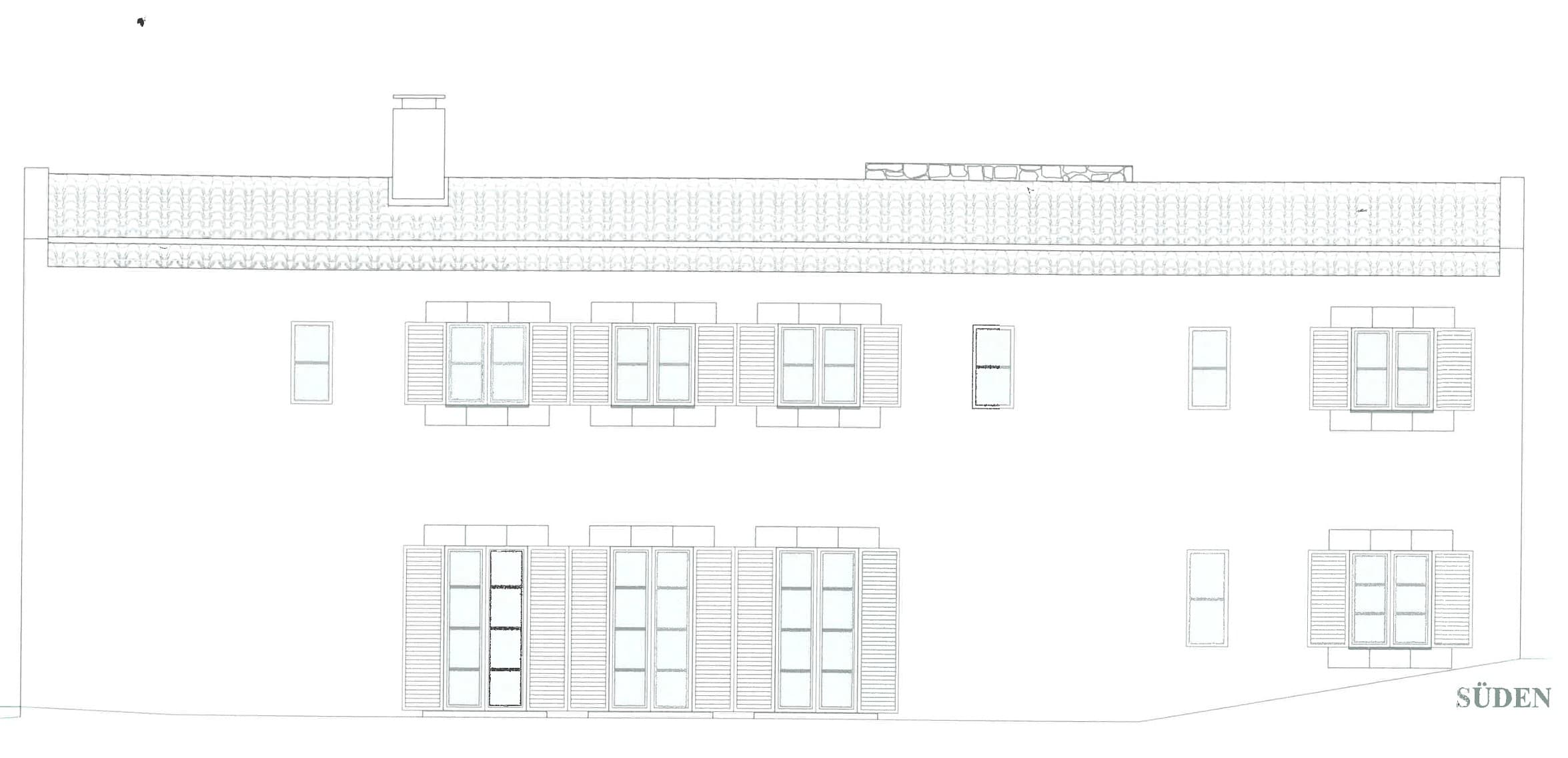 Historic South elevation for Property I