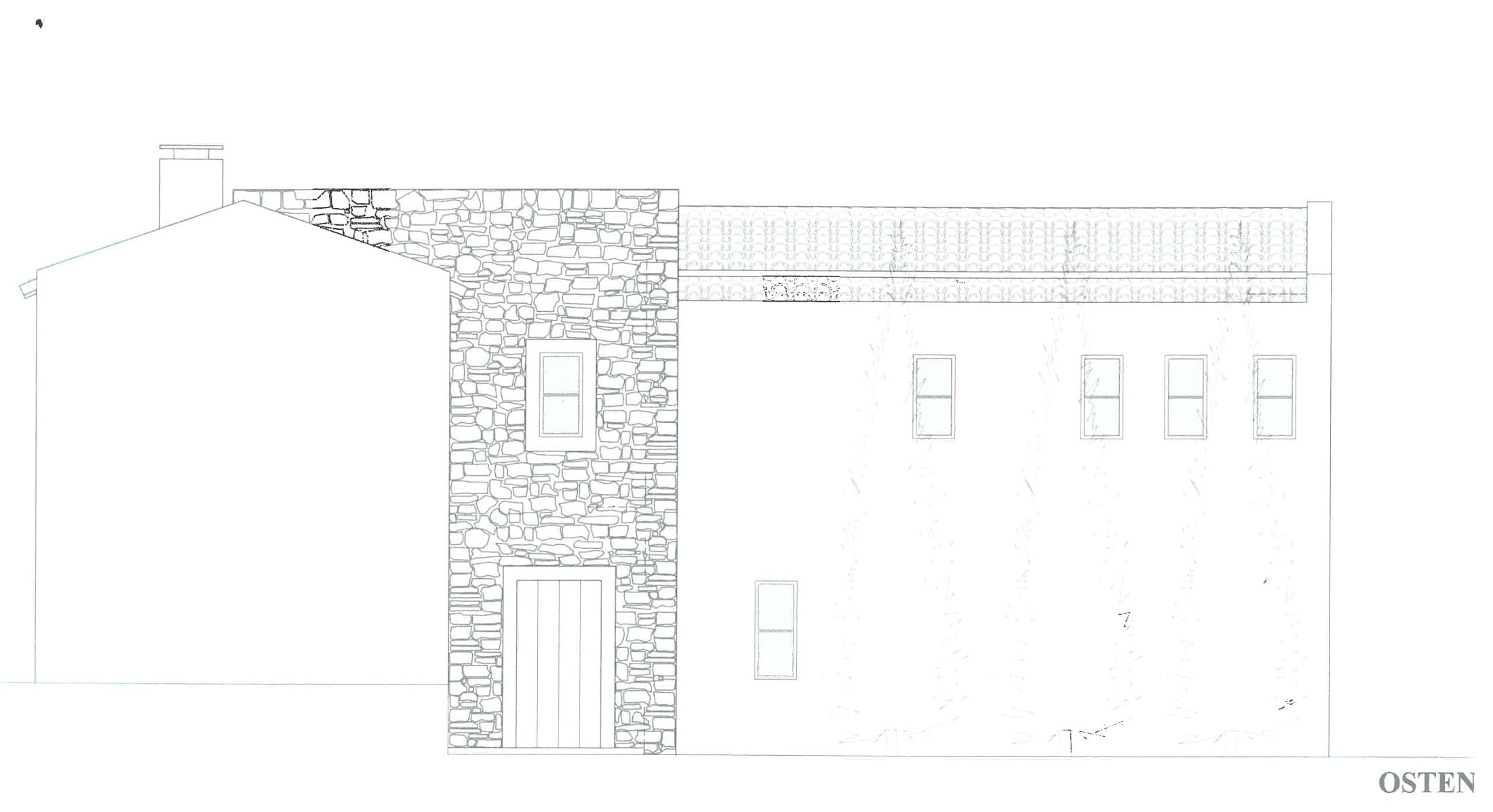 Historic East elevation for Property I