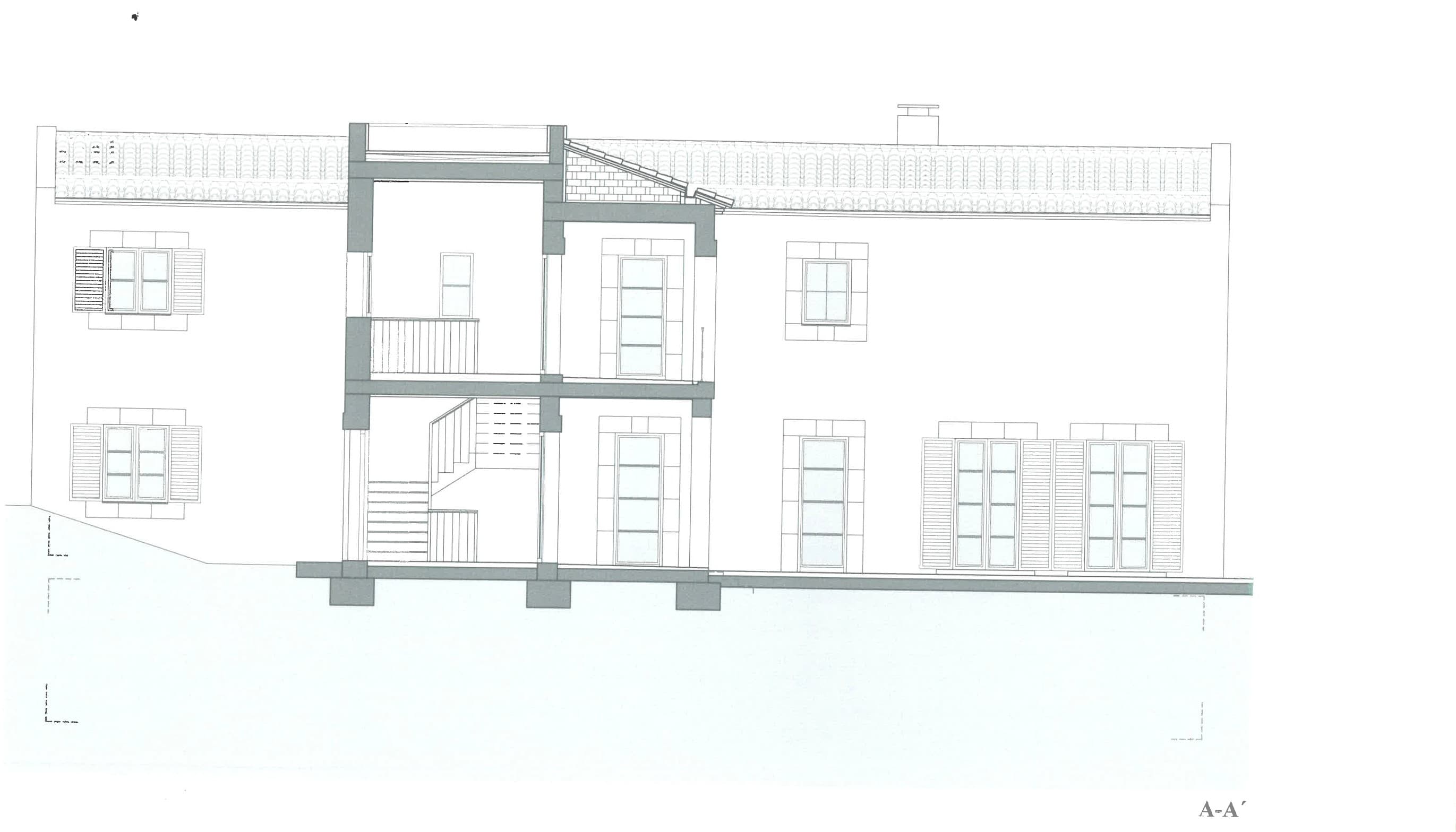 Historic Section A–A for Property I
