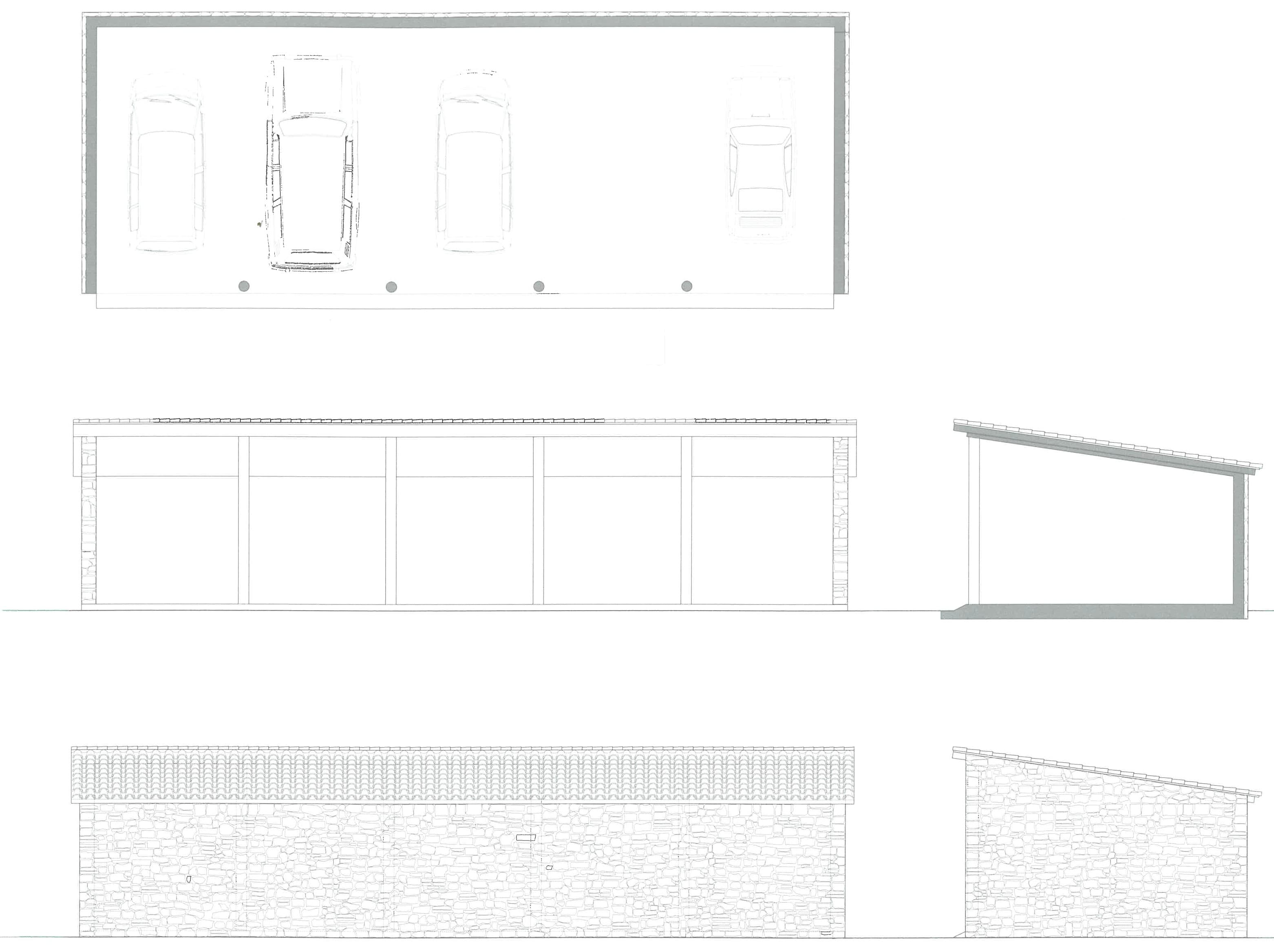 Historic Garage and carport for Property I