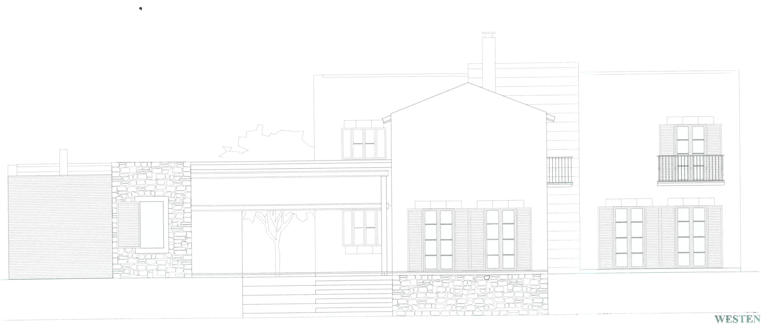 Historic Elevation 4 for Property IV