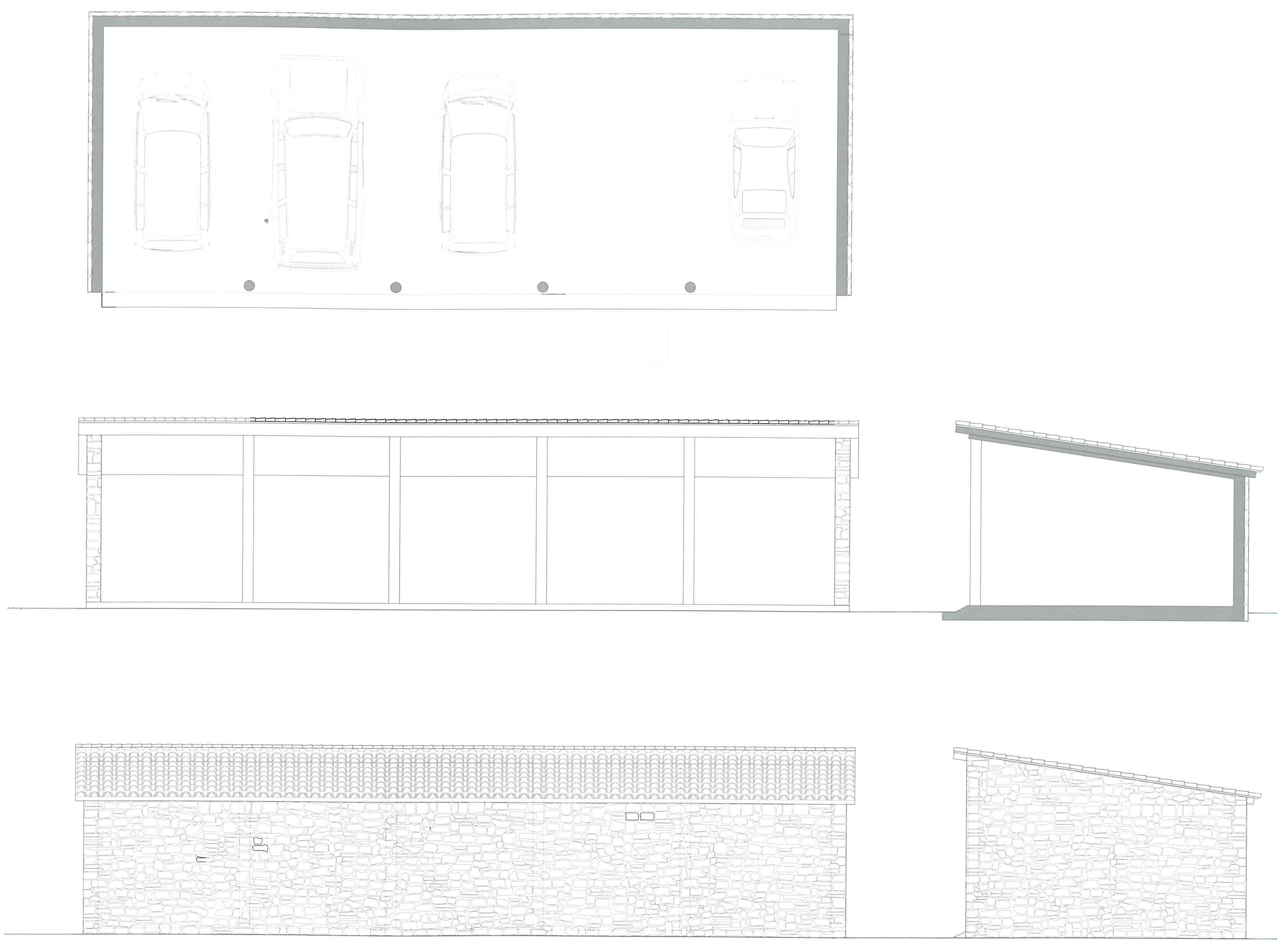 Historic Garage and carport for Property IV