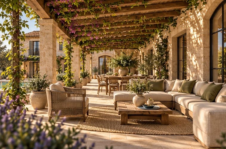 The Heritage Finca — pergola living among olives