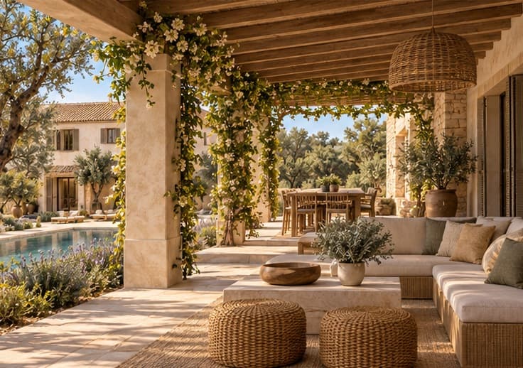 The Courtyard Estate — protected garden and outdoor rooms